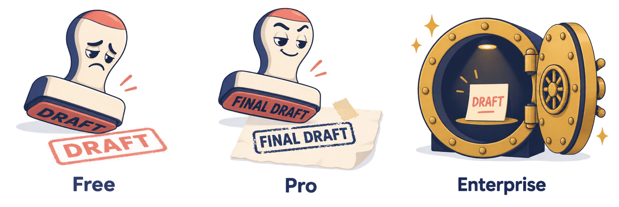Pricing tier illustrations